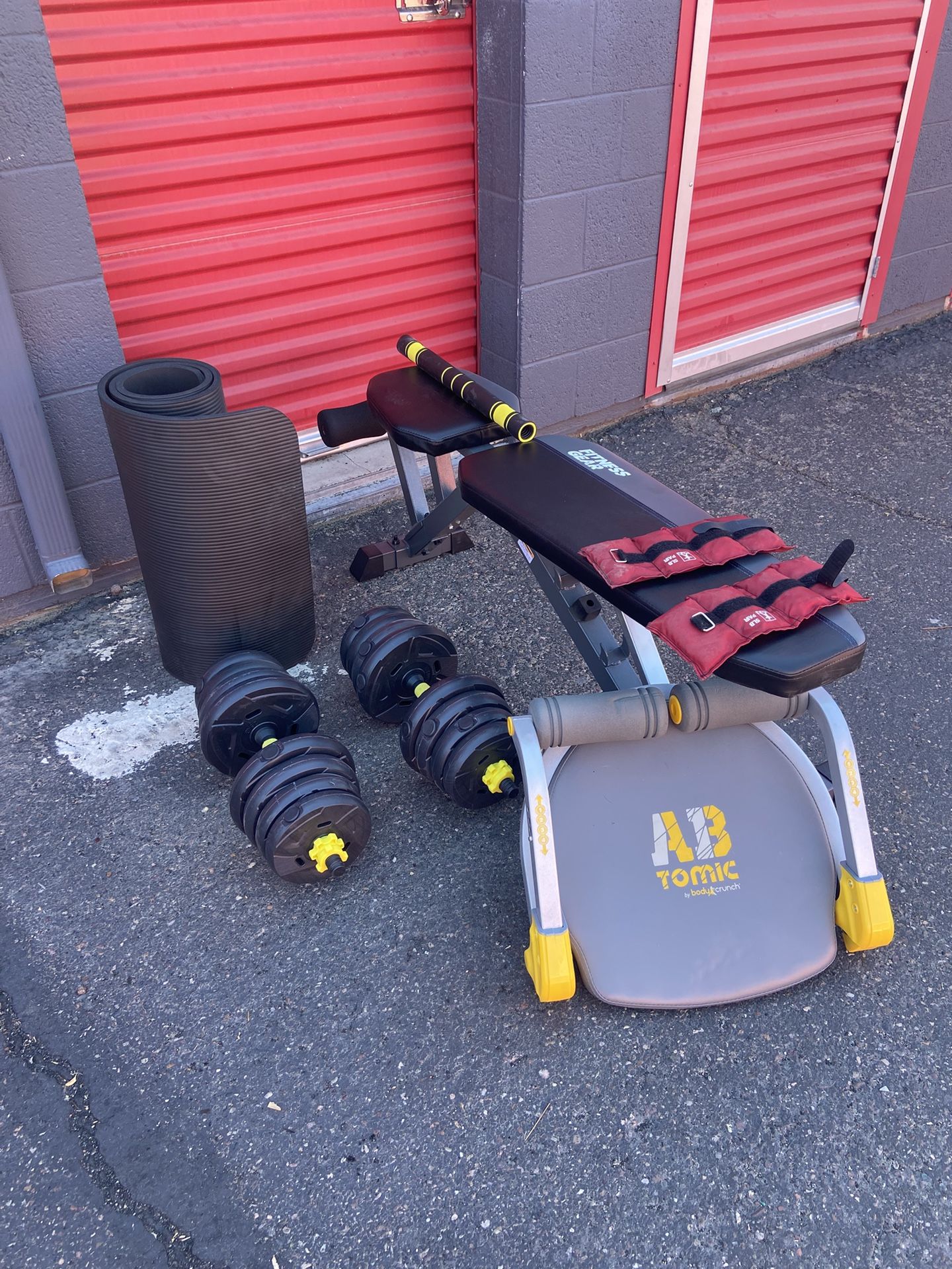 Fitness gear adjustable weight bench