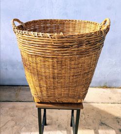 XL VINTAGE WICKER/BAMBOO BASKET