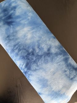 Fleece, Blue Tye dye Print