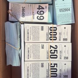 Valet Parking Tickets