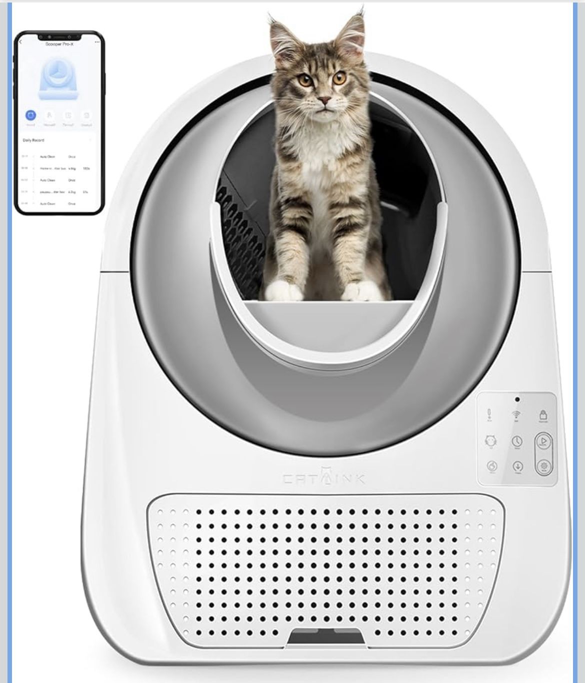 š„Brand new in box š„ CATLINK Self Cleaning Automatic Litter Box for Cats - Hands-Free Cleanup with App Control, Double Odor Removal - Extra Large Siz