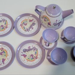 Unicorn-themed Toy Tea Set