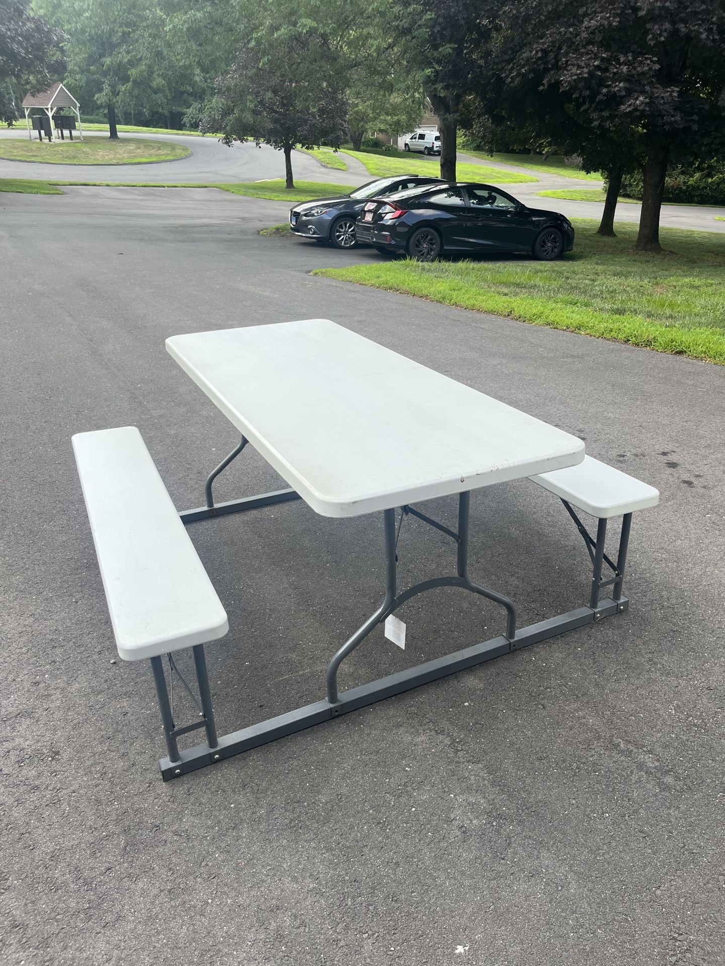 Set Of Three (3) Peakform 6 Foot Rectangular Picnic Tables