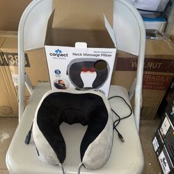 Portable Rechargeable U-Shaped Massage Pillow Cervical Neck Home Travel Office