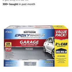 Rust-Oleum 261845 EpoxyShield Garage Floor Coating , 2 gal, Gray, 2.5 Car Kit