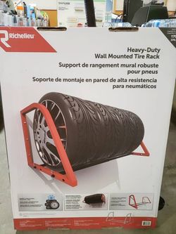  Heavy-Duty Wall Mounted Tire Rack