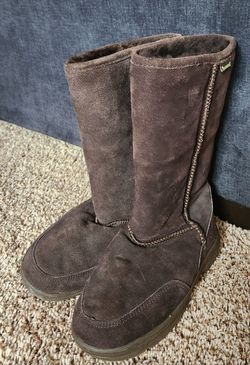 Bearpaw Sheepskin Warm Size 8 Women's Brown Winter Boots