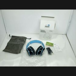 Foldable Bluetooth headphones BLUE BH059A