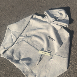 essentials dark oatmeal hoodie