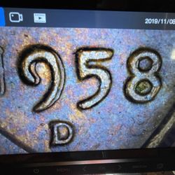 1958 D Penny Double Die Imperfect Conditions Never Been Circulated 