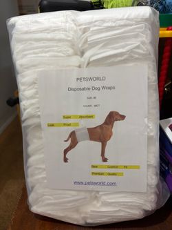 Disposable Dog Wraps