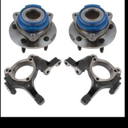 00-08 Chevy Impala steering knuckles and wheel hubs set 4 piece set
