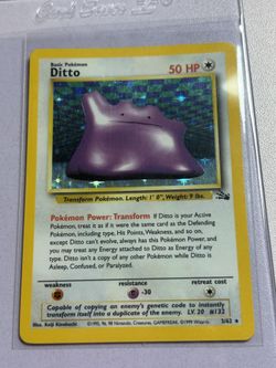 Ditto Holo 3/62 Fossil 