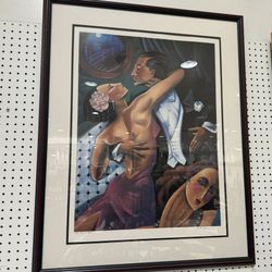 Ted Young Dancer (Tango) Hors Commerce Lithograph HC 97/125 36x30