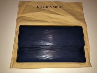 Authentic Real Louis Vuitton Epi Leather blue wallet