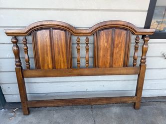 Queen sized Wooden Oak Finished Headboard