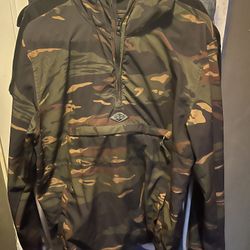 Billabong Wind Swell Anorak Pullover Jacket Camouflaged 