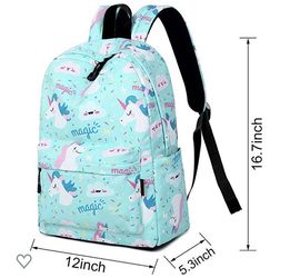 Lightweight Unicorn backpack College Student Cute Bookbag shoulder bag Daypacks