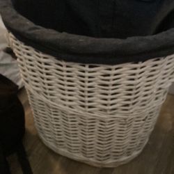 Wicker, laundry, basket