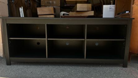 Black TV stand