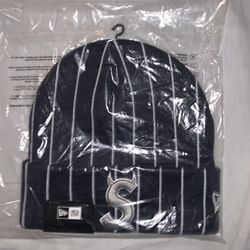 Supreme New Era Devil S Logo Beanie Stripe