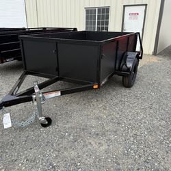 Utility Trailer, 5x8x2 With Swing Gate