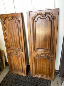 Free for grabs Doors panels  cabinet panels  ornate amazing carvings