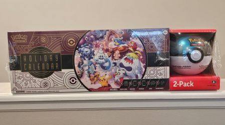 Costco Pokémon Holiday Calendar + Moon Ball – 2025 Advent Costco Bundle *sealed*