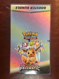 Pokemon Prismatic evolutions booster bundles display