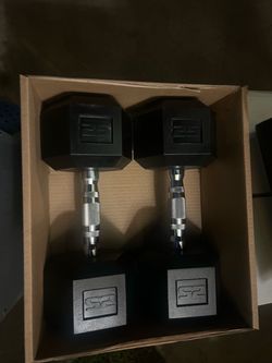 New 25 pound dumbbells a pair