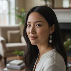 Emerald And Pearl Drop Silver Earrings