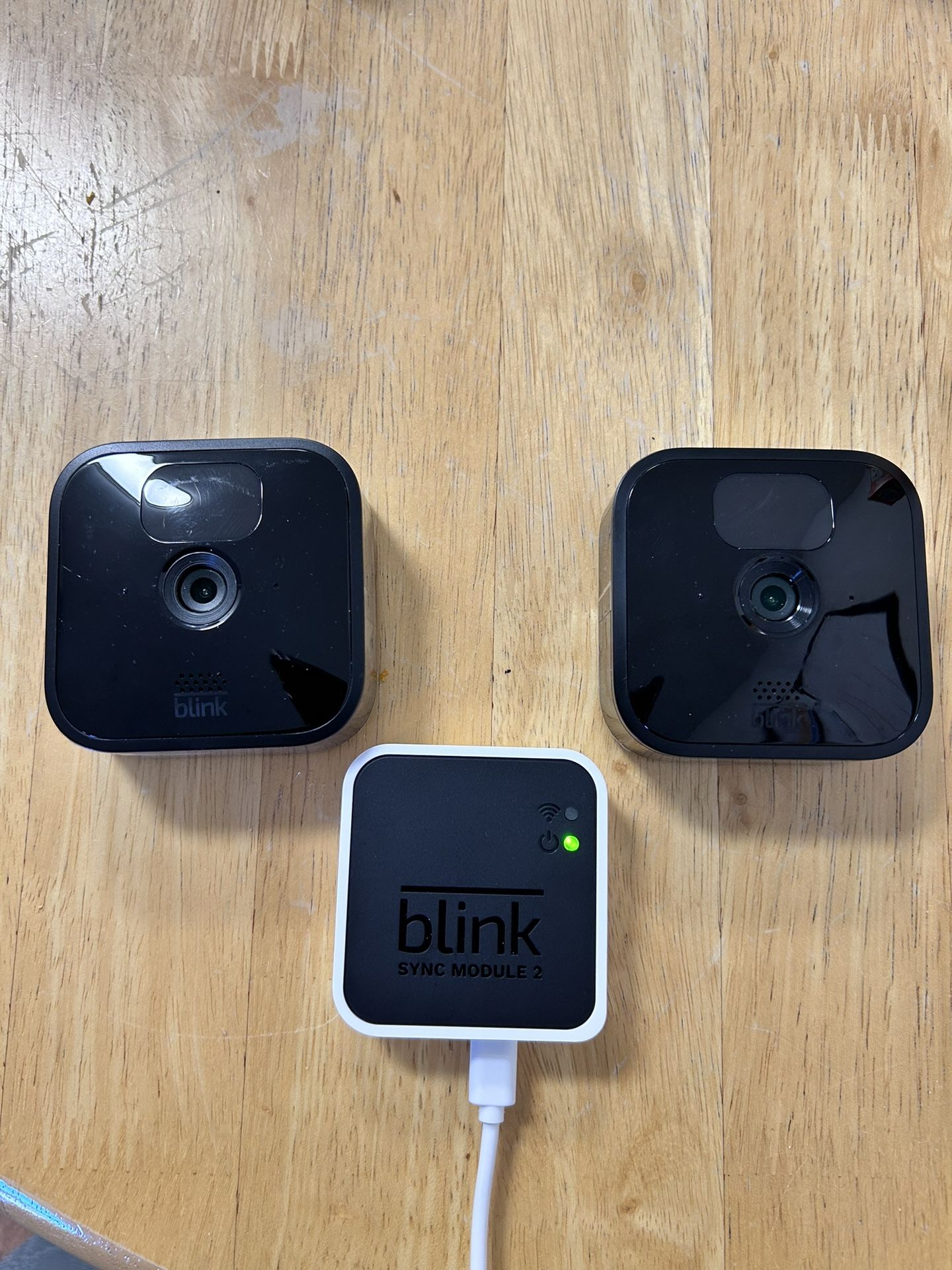 Blink Outdoor Cameras x2  With Sync Module 