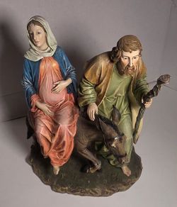 Roman Inc. Flight Into Egypt Religious Statue (2006)