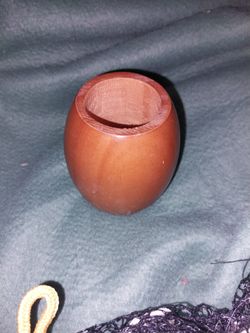 Vintage Wood Candle Holder