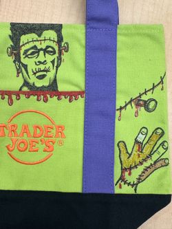 Trader joe tote hand painted $25