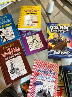 Diary of a wimpy kid dog man and Geronimo Stilton books