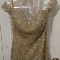 Formal Dress Champaign  $65