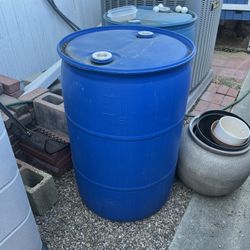 2 50 Gal Water Drums 