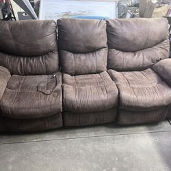 Brown Soft Leather Couch