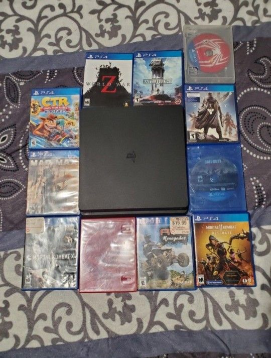 PS4+11 games and pro controller