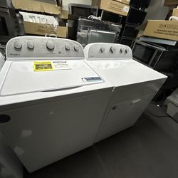Whirlpool washer and gas dryer