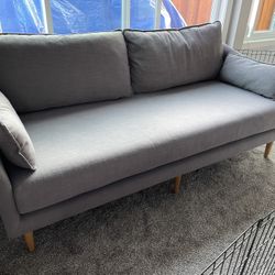 Gray West Elm Couch
