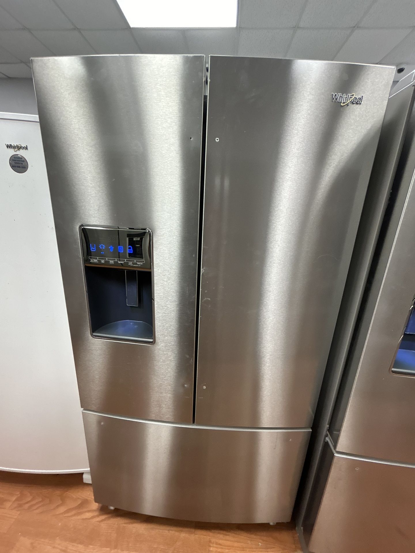 Whirlpool 36” 3-Door French Door Refrigerator WRF767SDHZ with Dual Ice