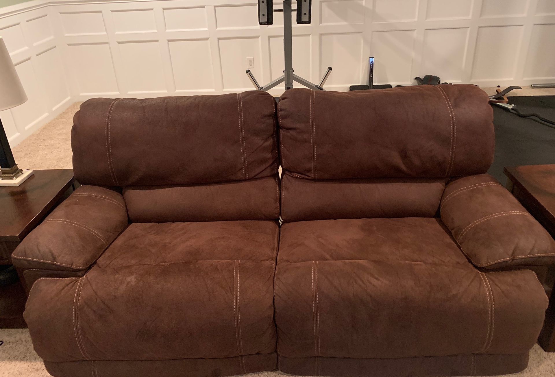 Macy’s Brown Reclining Couch - 4 piece