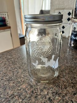 Wide Mouth Glass Belle Mason Jar