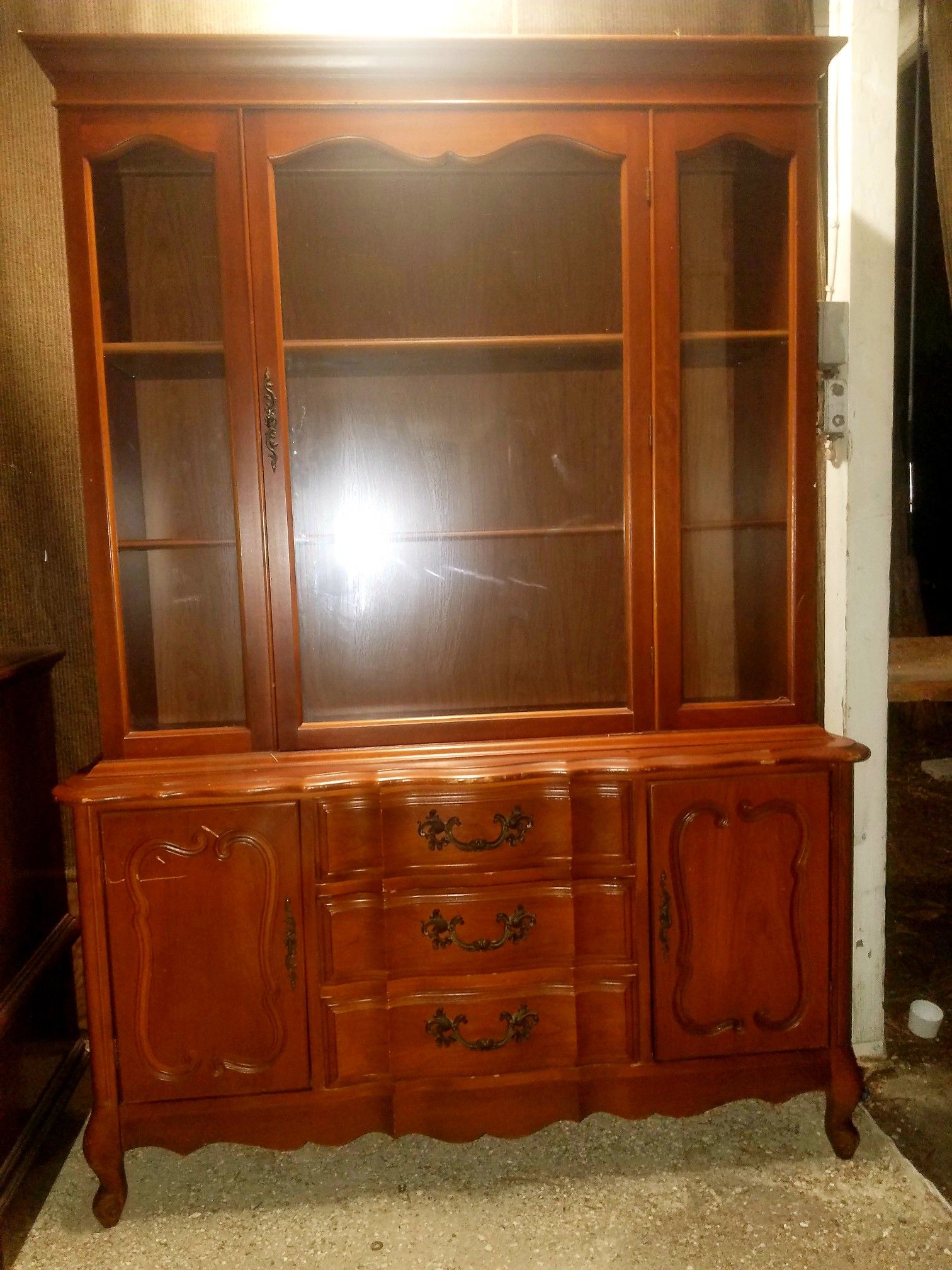 1960s French China Cabinet