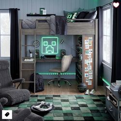 Pottery Barn Sleep & Study Loft Bed - full size