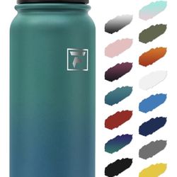 Fanhaw 20 oz Insulated Stainless Steel Water Bottle with Anti-Dust Chug Lid, Leakproof Vacuum Metal Everyday Use Bottle for Kids, Teens & Adults, Back