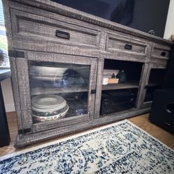 Desk stand, dark gray, 47 1/4x27 1/2 "