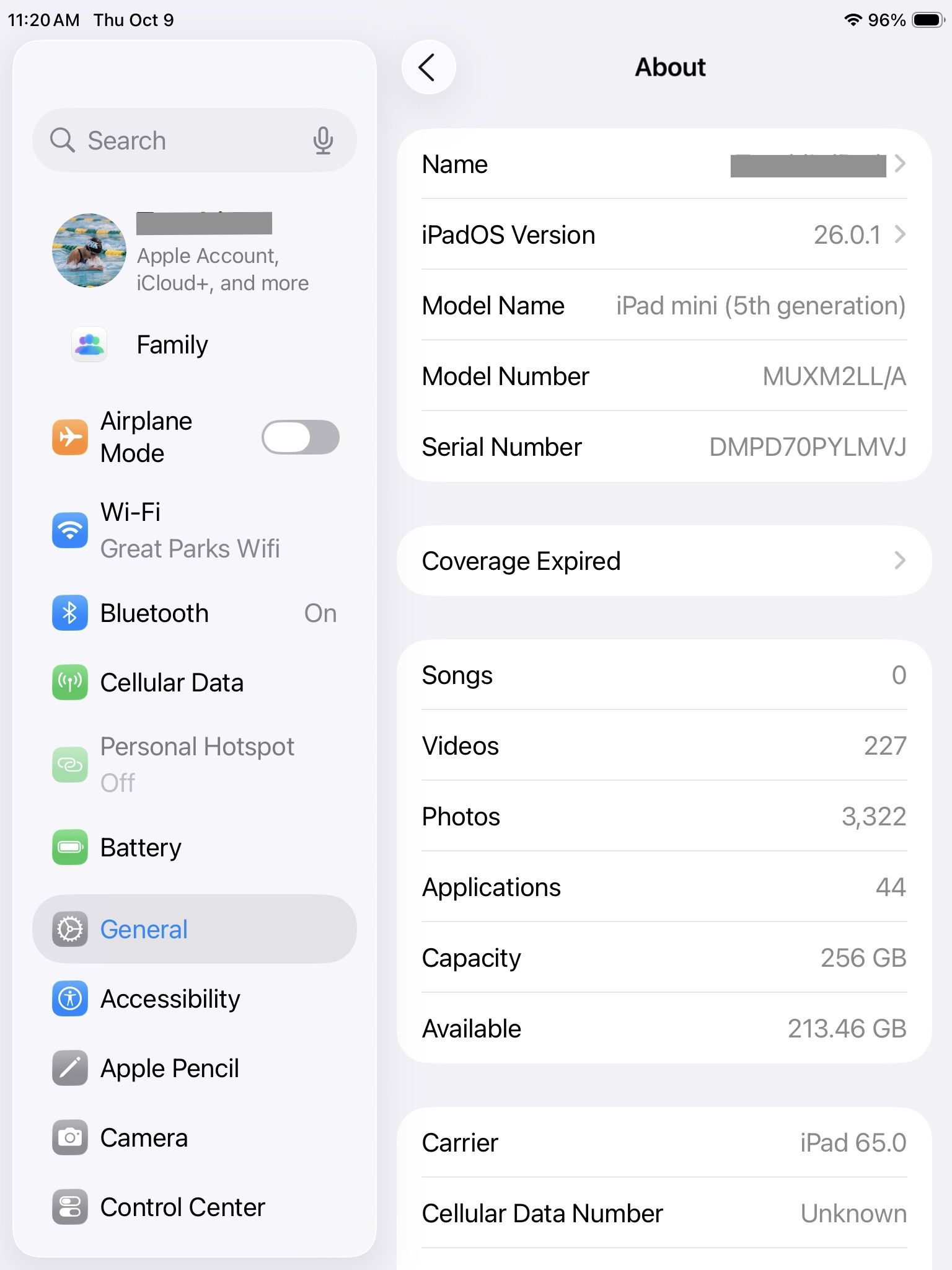 iPad Mini 5 WiFi+Cellular With Pencil